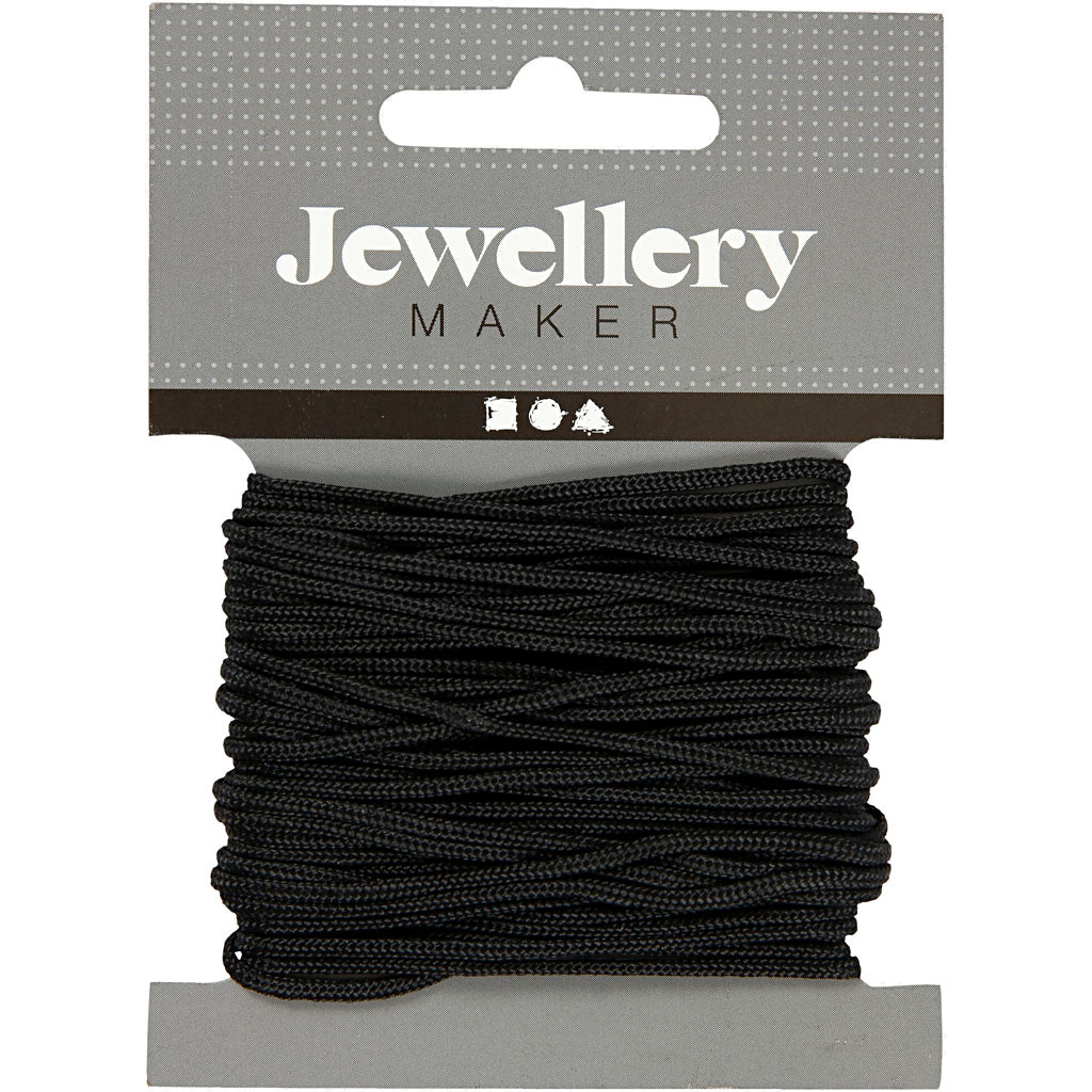 Creativ company macramé koord, dikte 2 mm, zwart, 8 m 1 rol