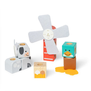 Melissa doug blockables farm friends play set (16pc)