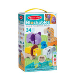Melissa doug blockables safari play set (34 stuks)