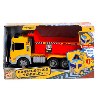 No brand constructie truck met licht en geluid