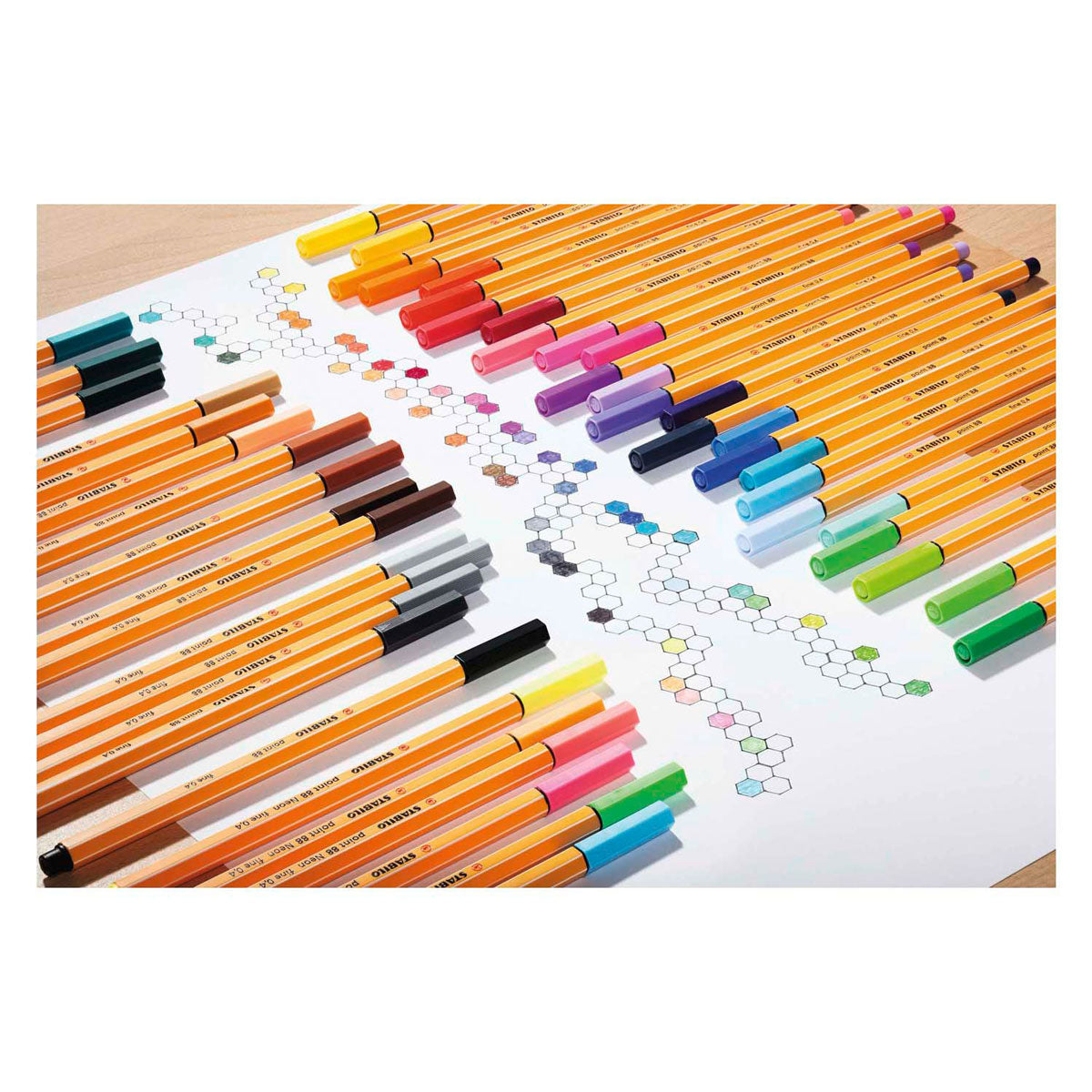 STABILO point 88 Colorparade Rood Oranje, 20st.