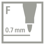 STABILO Trio A-z Viltstift, 12st.