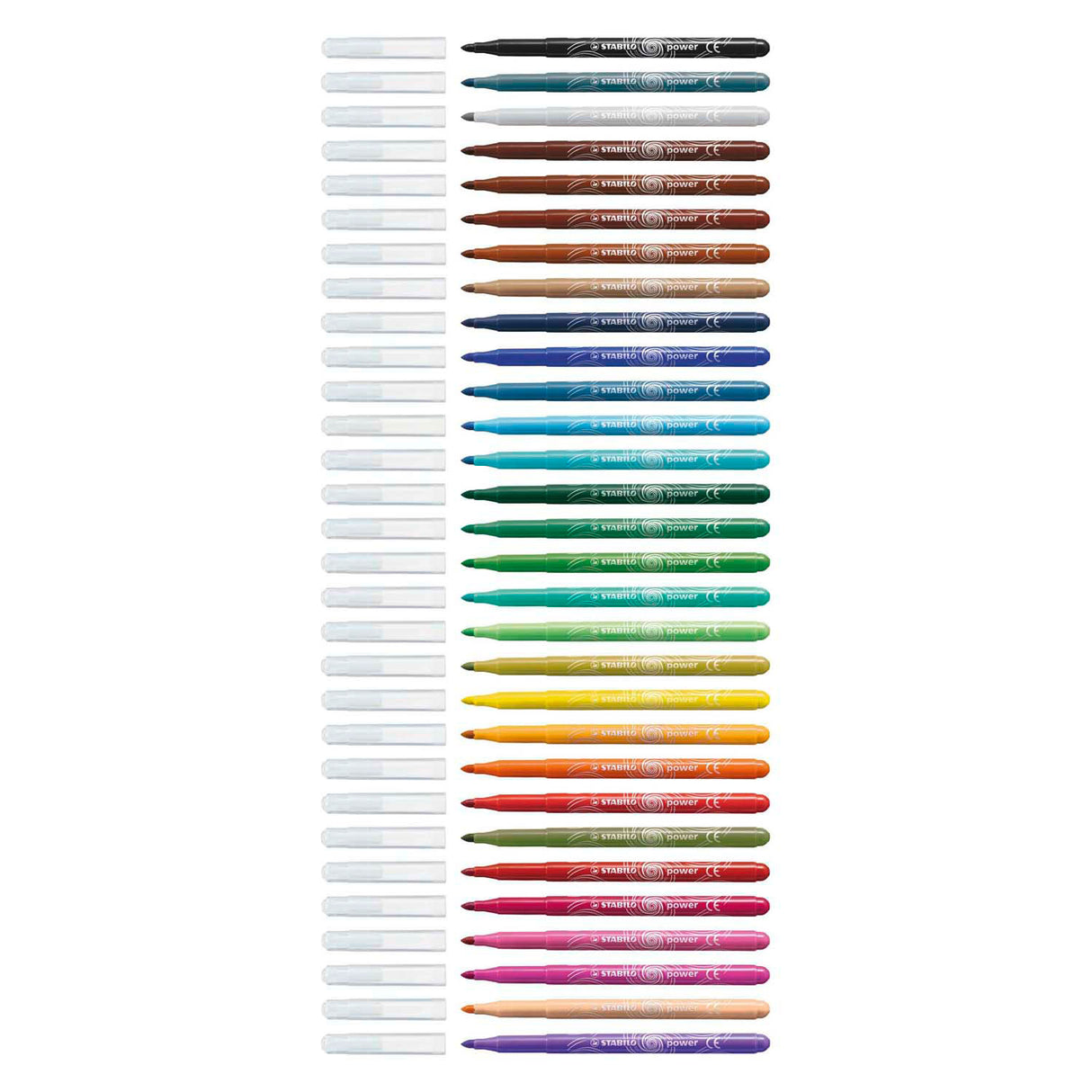 Stabilo power - viltstift - set met 30 stuks