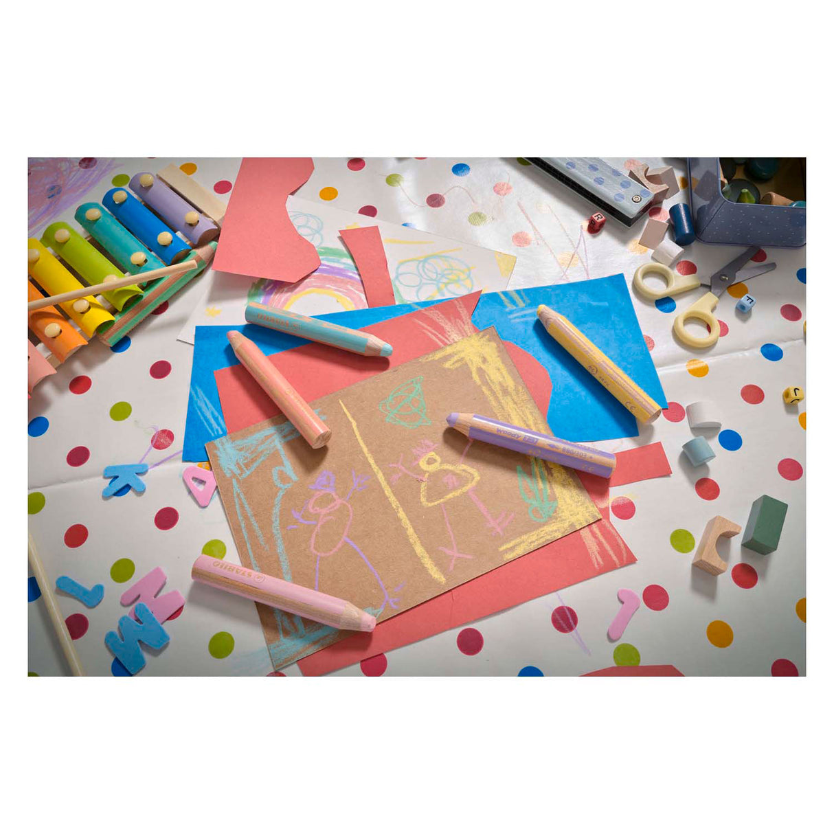 STABILO Woody 3in1 - Pastel Rood