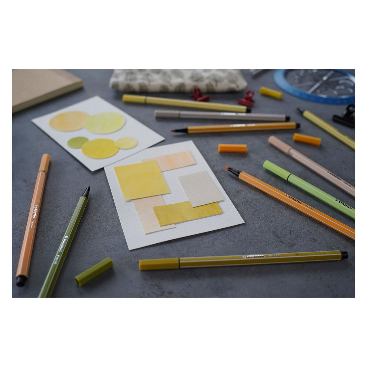 Stabilo pen 68 - viltstift - mos groen (68 35)