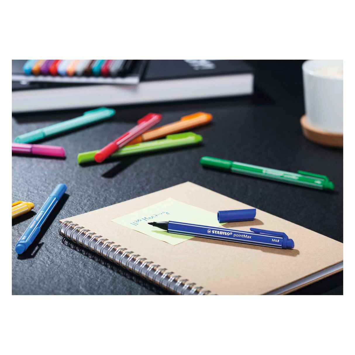Stabilo pointmax - hardtip fineliner 0,8 mm - turquoise
