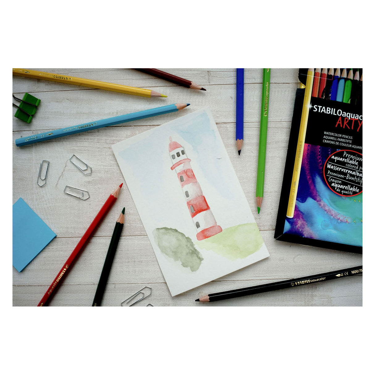STABILO Aquacolor Kleurpotloden ARTY etui, 36st.