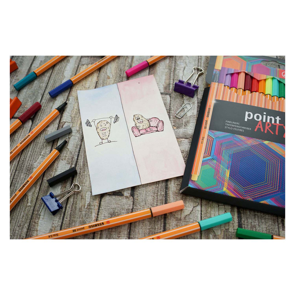 STABILO Point 88 ARTY Fineliners, 18st.
