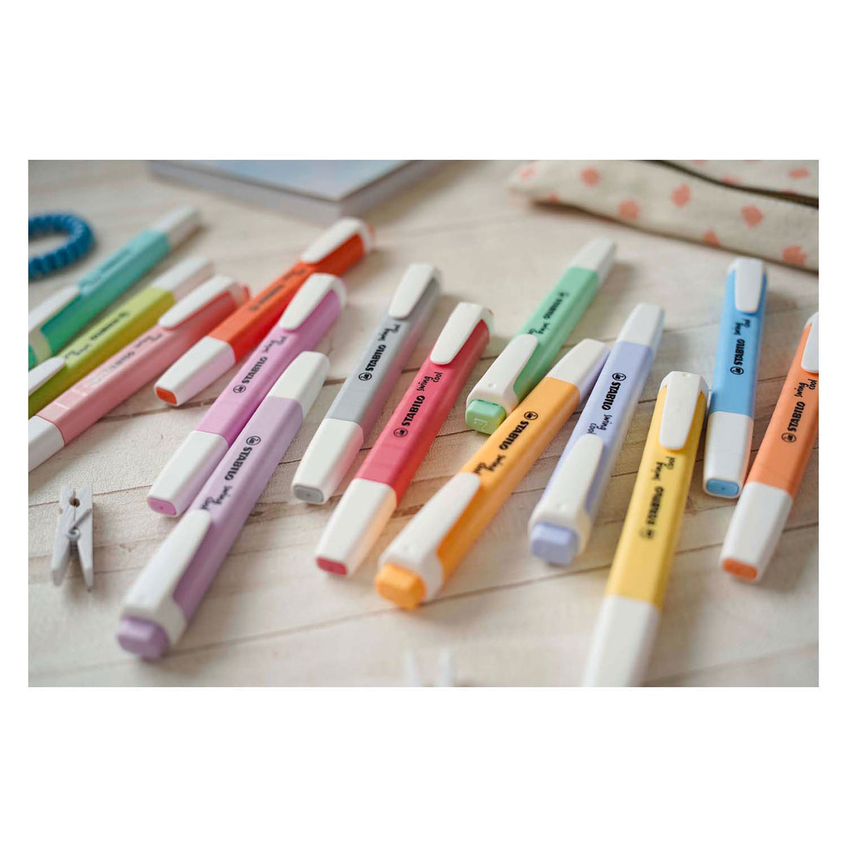 STABILO Swing Cool Pastel Markeerstiften, 4st.