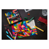 STABILO Pen 68 MAX Viltstift Met Dikke Beitelpunt Donker blauw