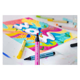 STABILO Pen 68 MAX Viltstift Met Dikke Beitelpunt Donker blauw