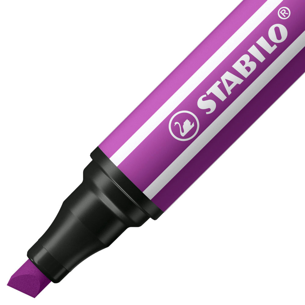 STABILO Pen 68 MAX Viltstift Met Dikke Beitelpunt Lila