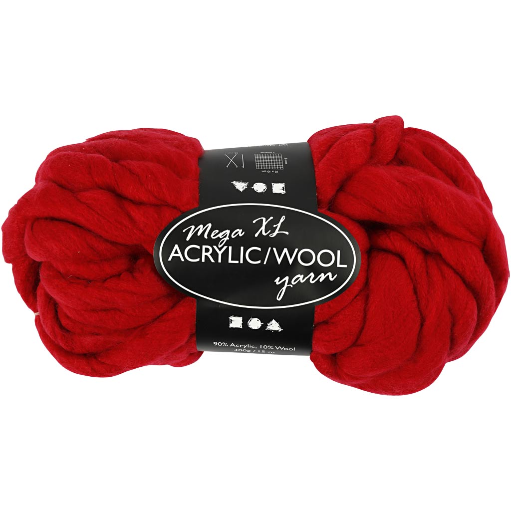 Creativ company xl garen van acryl donkerrood, 15m