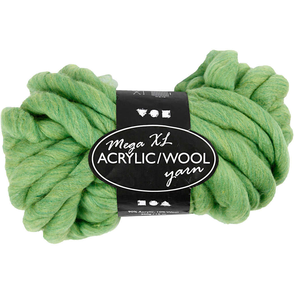Creativ company xl garen van acvryl - lime groen, 15m