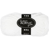 Acrylgaren, Wit, 50gr, 80m