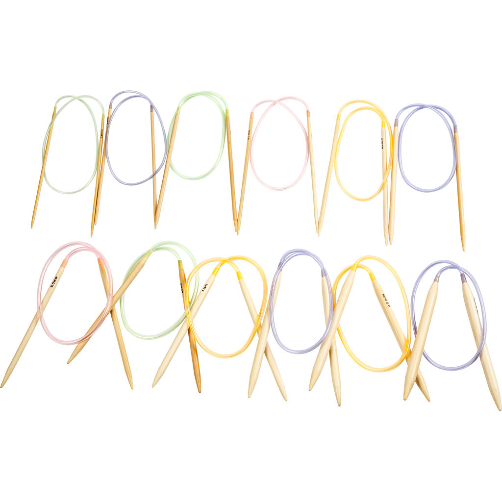 Creatief bedrijf rond breinaalden, l: 60-80 cm, afm 3-10 mm, 12 stuk 1 doos