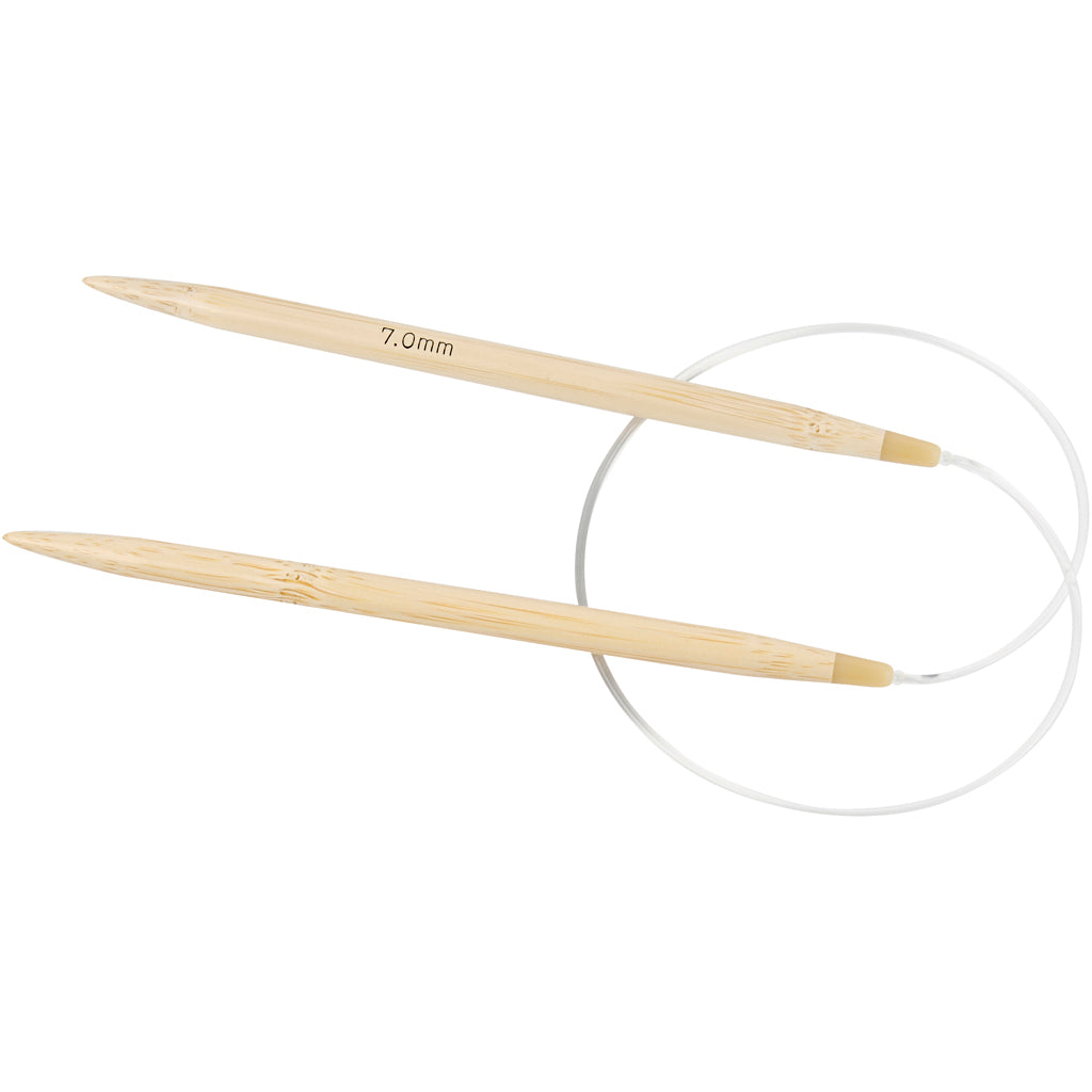 Creatief bedrijf rond breinaalden, l: 60 cm, afm 7 mm, 1 stuk