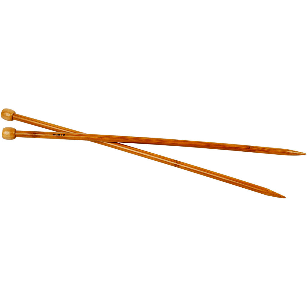 Creativ company breinaalden, l: 35 cm, afm 8 mm, 1 paar