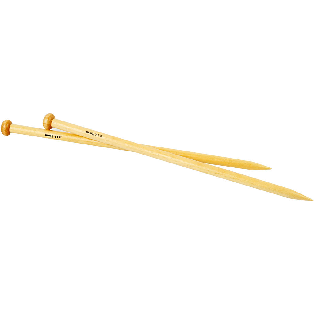 Creativ company breinaalden, l: 35 cm, afm 12 mm, 1 paar