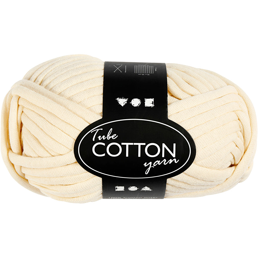 Creativ company textielgaren, l: 45 m, off-white, 100 gr 1 bol