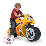 Injusa loopfiets motor speed bike geel