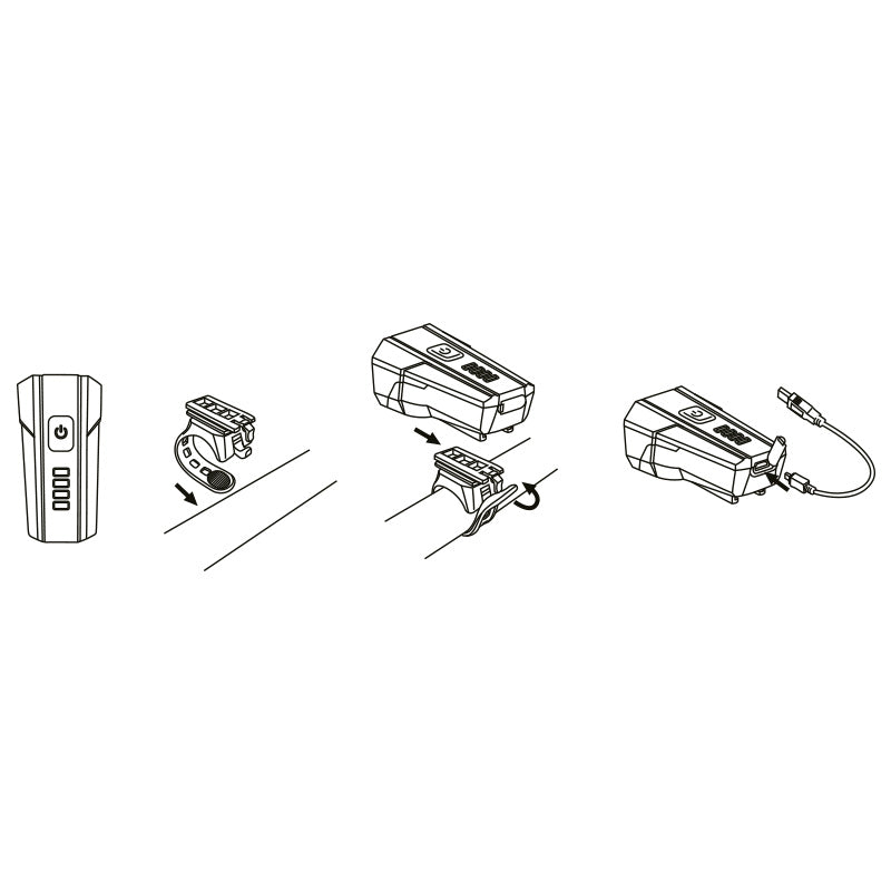 Koplamp USB Hoog Vermogen Max 70 Lux
