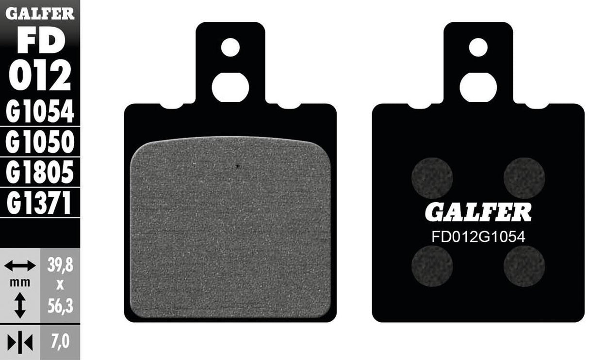 Galfer remblokken fd012 brake pad fd012 g1054 organic