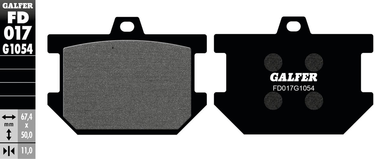 Galfer remblokken fd017 brake pad fd017 g1054 organic
