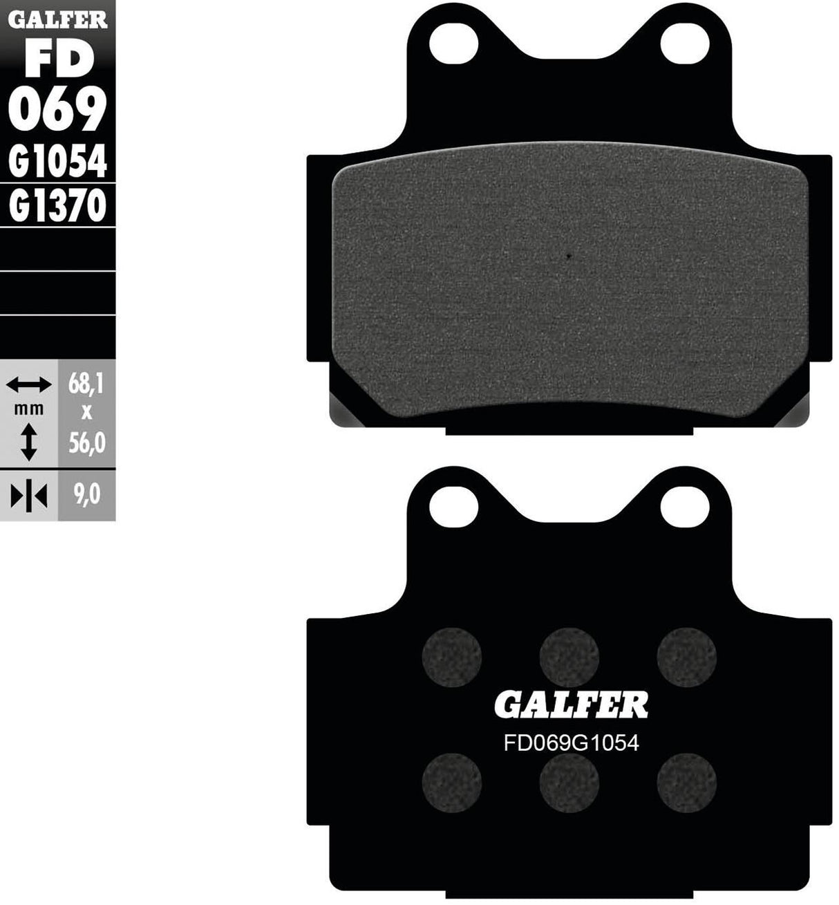Galfer remblokken fd069 brake pad fd069 g1054 organic