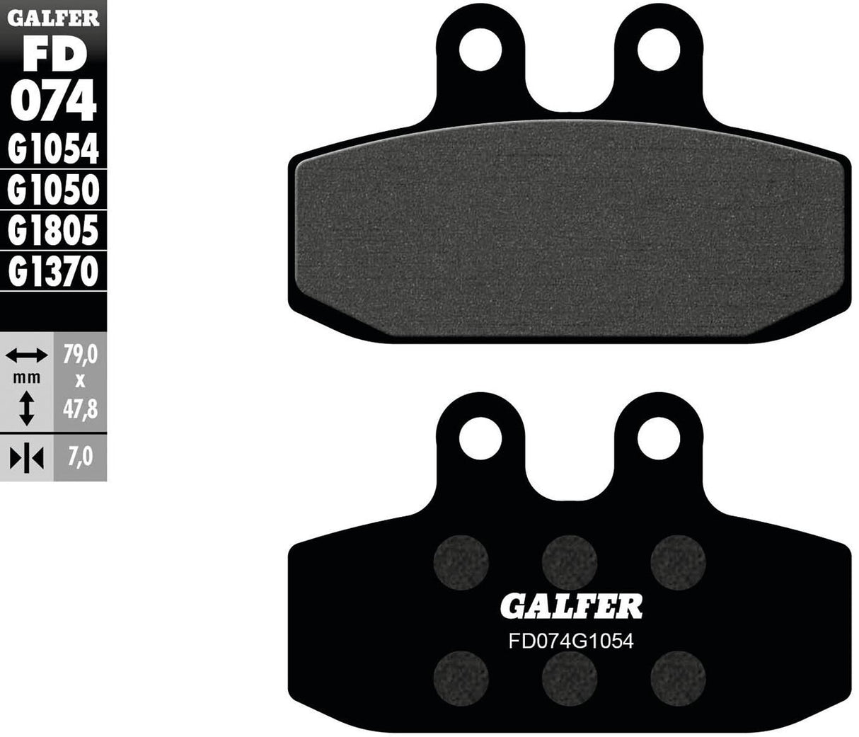 Galfer remblokken fd074 brake pad fd074 g1054 organic