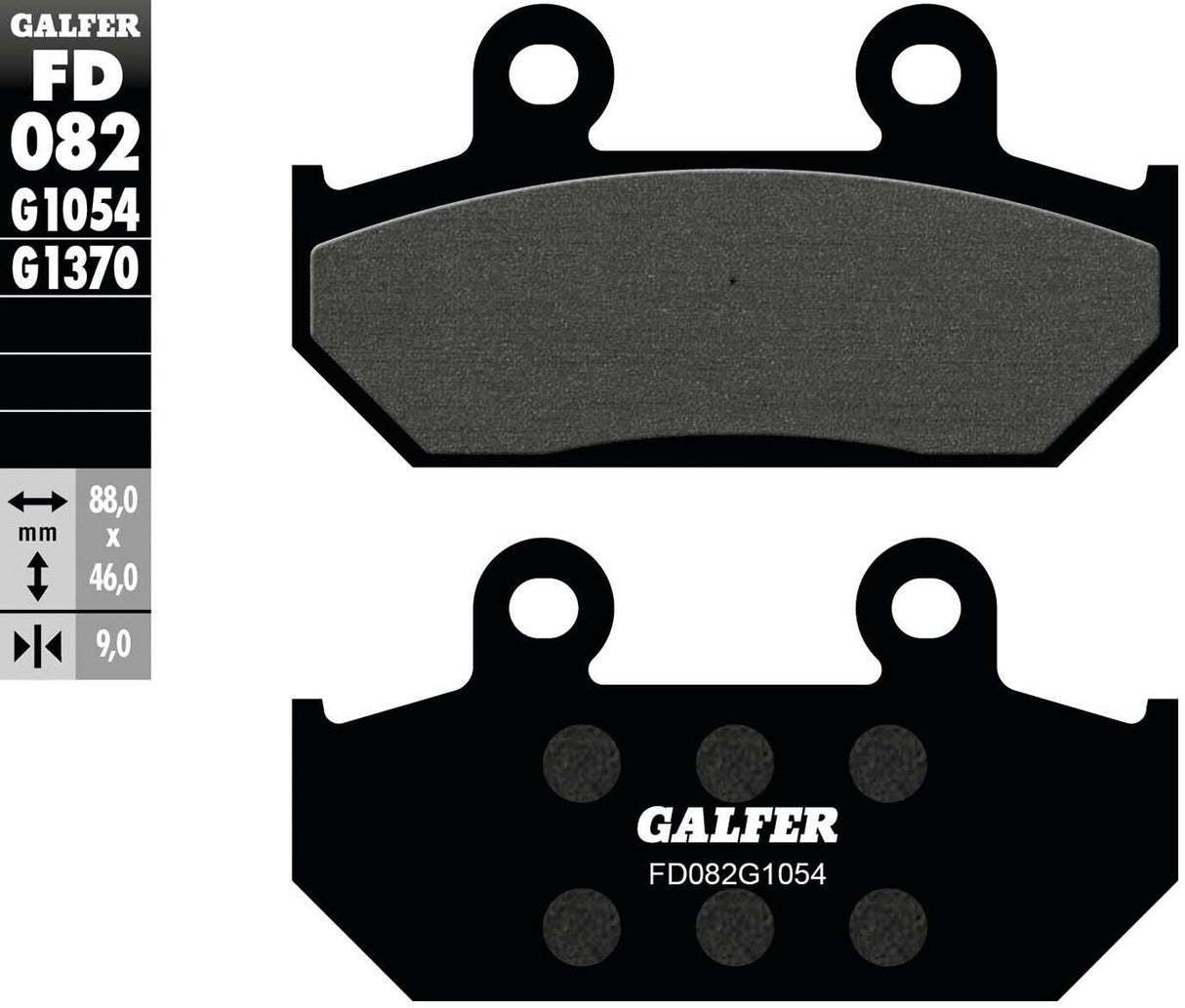 Galfer remblokken fd082 brake pad fd082 g1054 organic