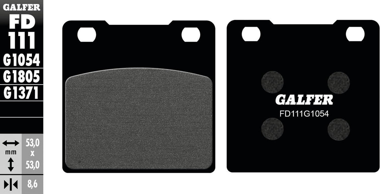 Galfer remblokken fd111 brake pad fd111 g1054 organic