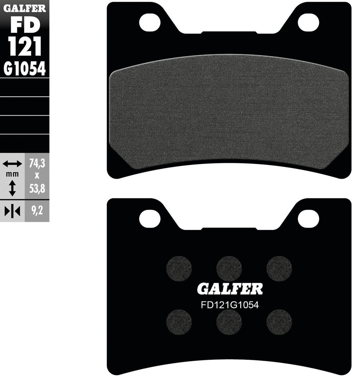 Galfer remblokken fd121 brake pad fd121 g1054 organic