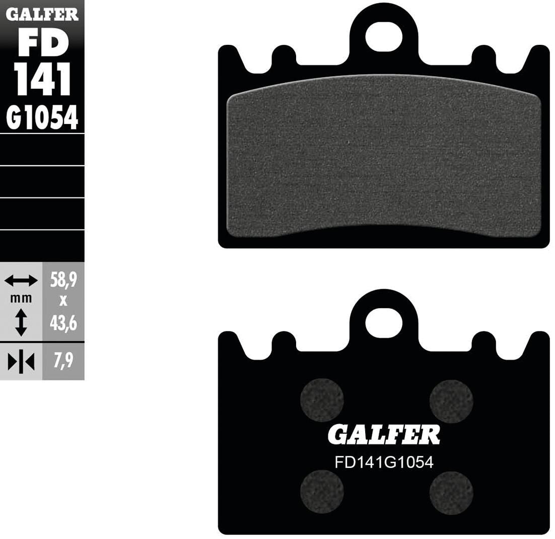 Galfer remblokken fd141 brake pad fd141 g1054 organic