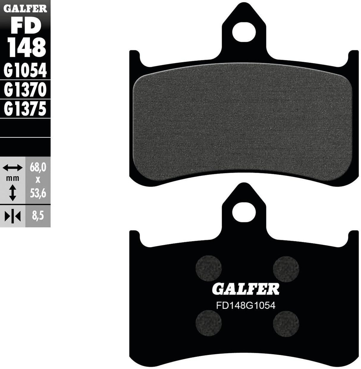 Galfer remblokken fd148 brake pad fd148 g1054 organic