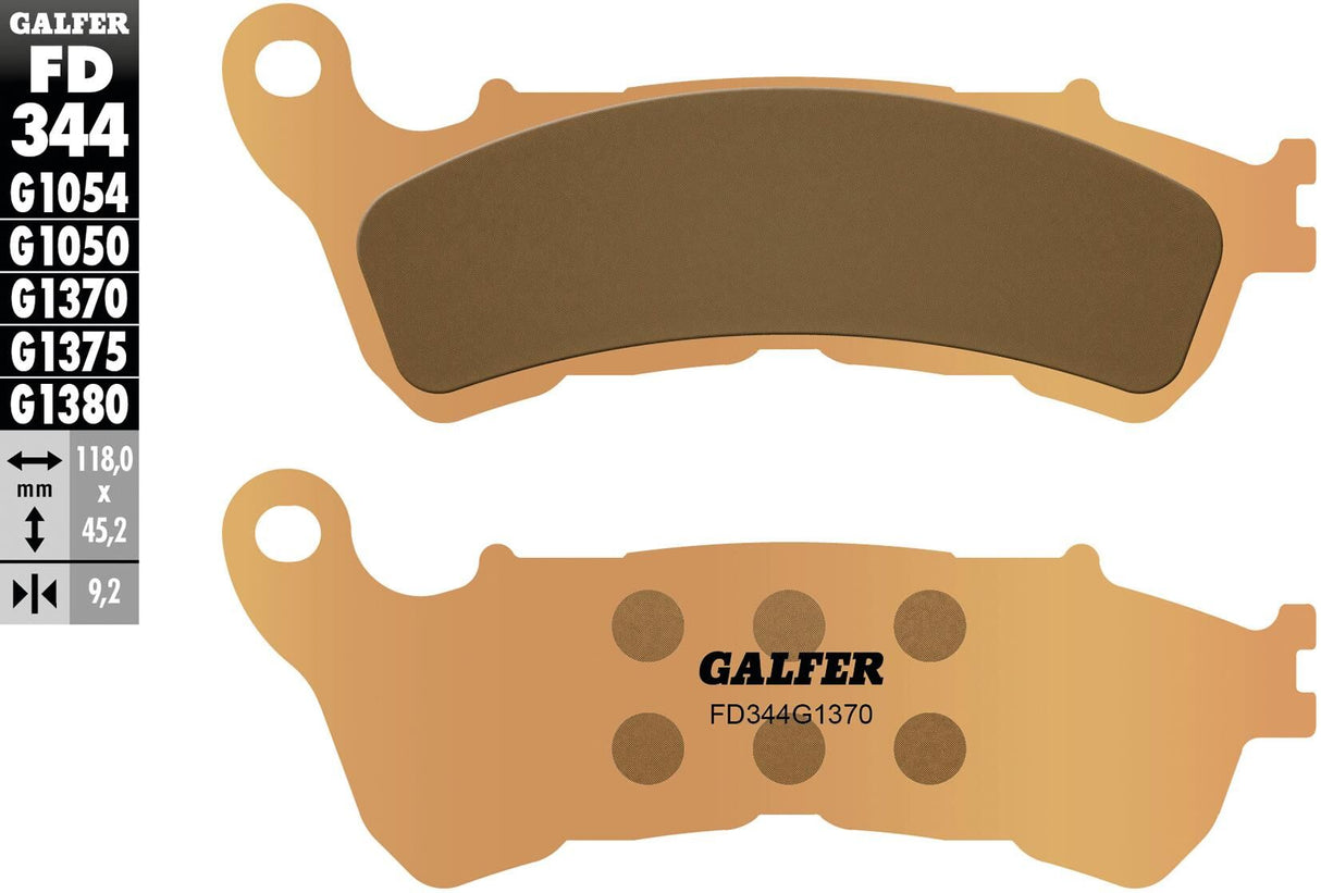 Galfer remblokken fd344 brake pad fd344 g1370 sint.metal street