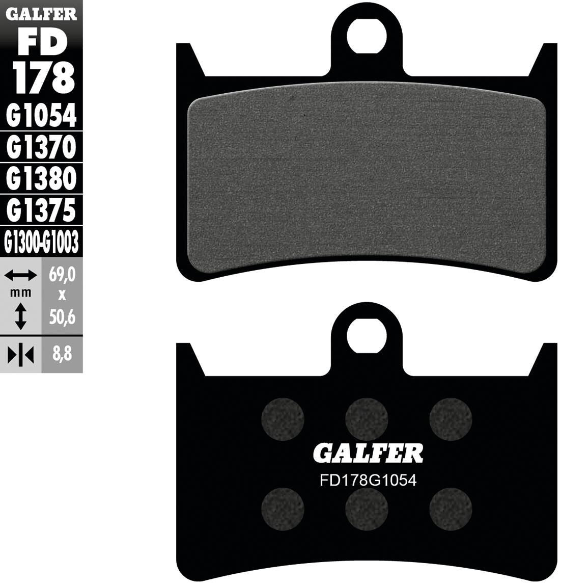 Galfer remblokken fd178 brake pad fd178 g1054 organic