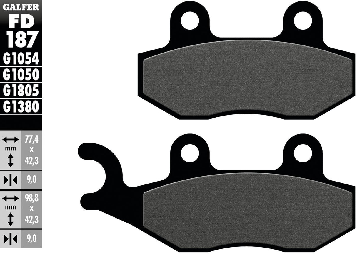 Galfer remblokken fd187 brake pad fd187 g1054 organic