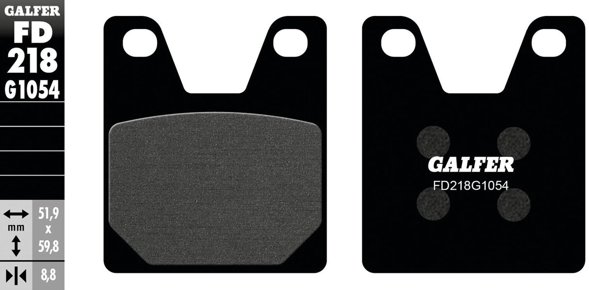 Galfer remblokken fd218 brake pad fd218 g1054 organic standard