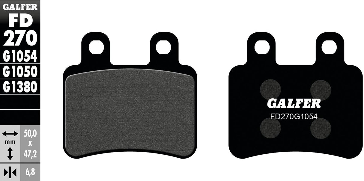 Galfer remblokken fd270 brake pad fd270 g1054 organic standard