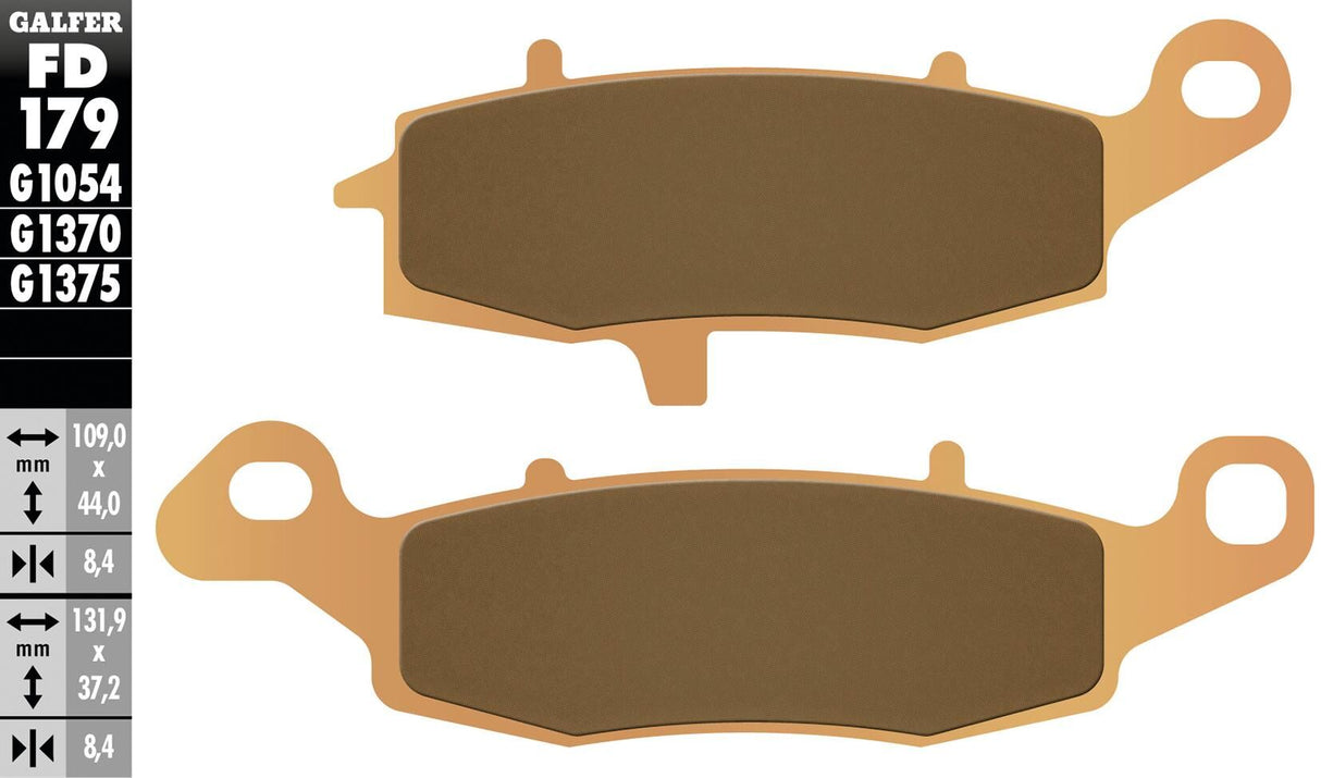 Galfer remblokken fd179 brake pad fd179 g1370 sintered metal