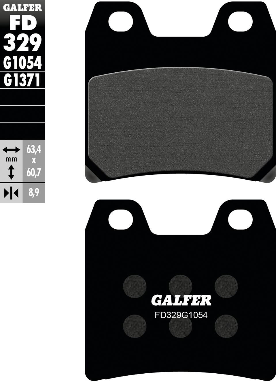 Galfer remblokken fd329 brake pad fd329 g1054 organic standard