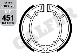 Galfer remschoenen mf451 brake shoe mf451 g2165 organic