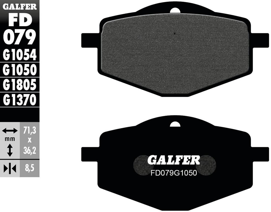 Galfer remblokken fd079 remblok fd079 g1050 oragnic