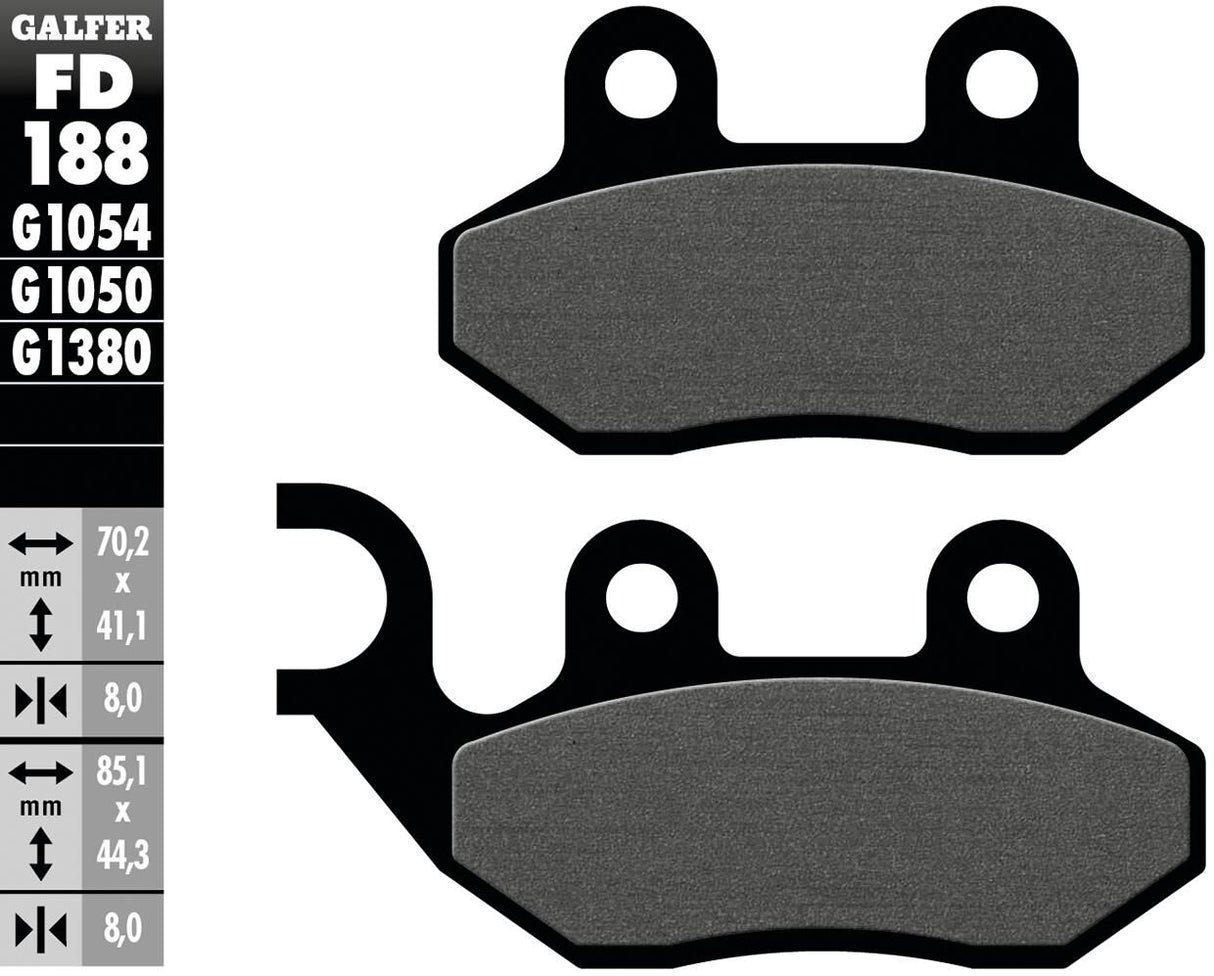 Galfer remblokken fd188 brake pad fd188 g1050 organic scooter