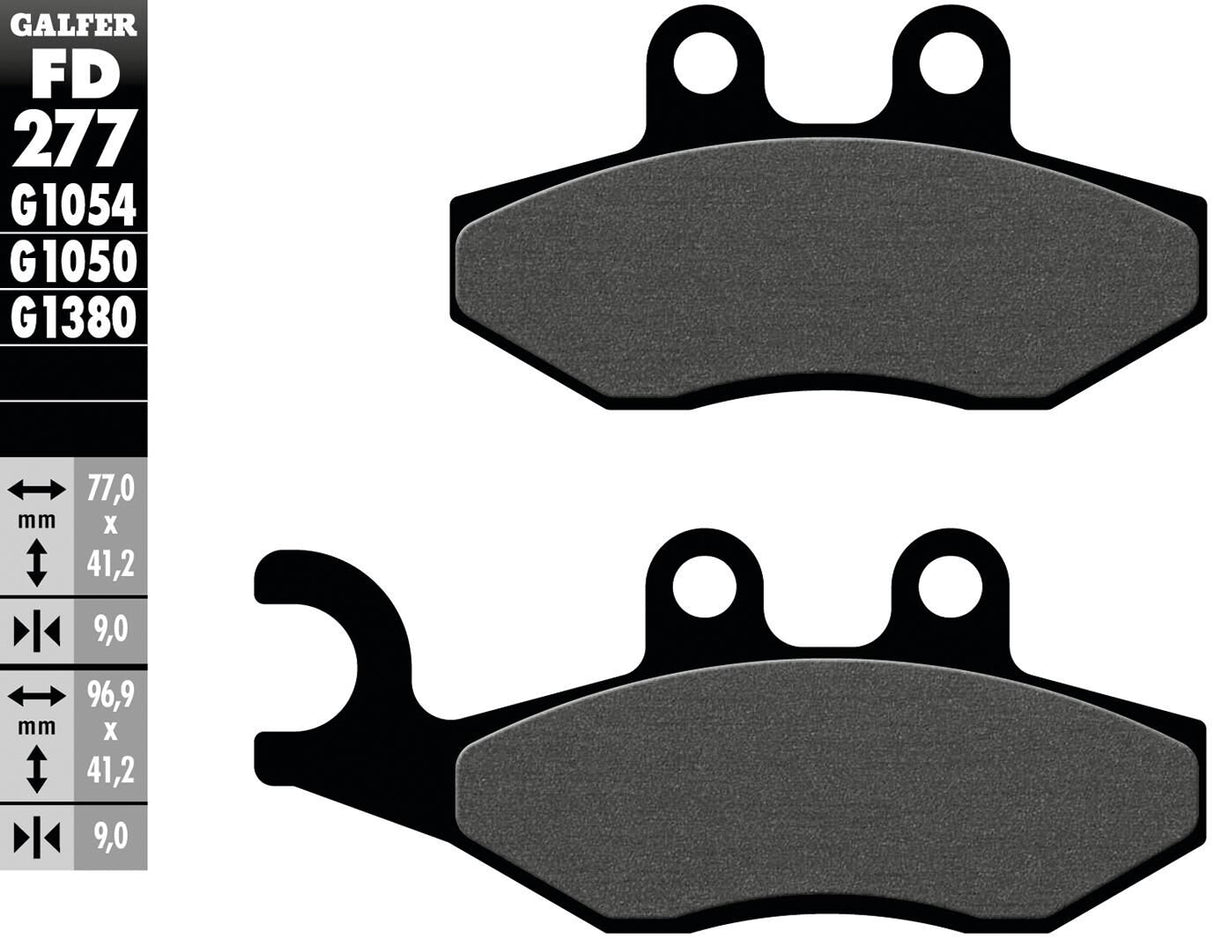Galfer remblokken fd277 brake pad fd277 g1050 organic scooter