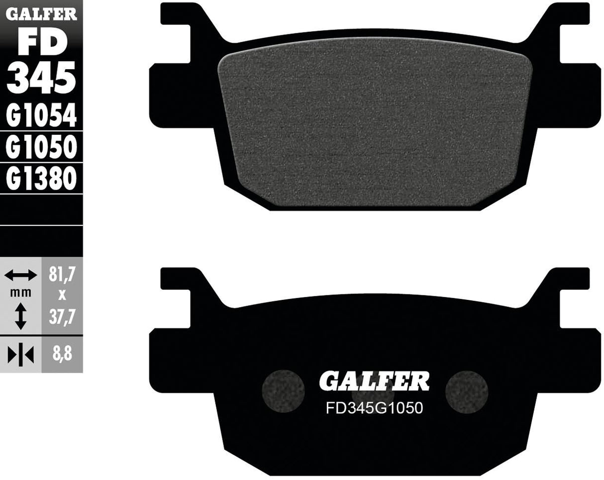 Galfer remblokken fd345 brake pad fd345 g1050 organic scooter