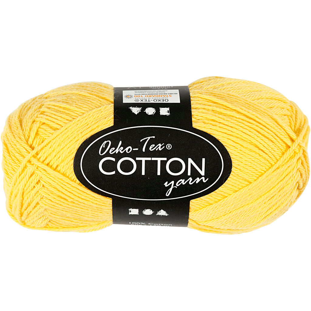 Katoengaren, Geel, 50gr, 170m