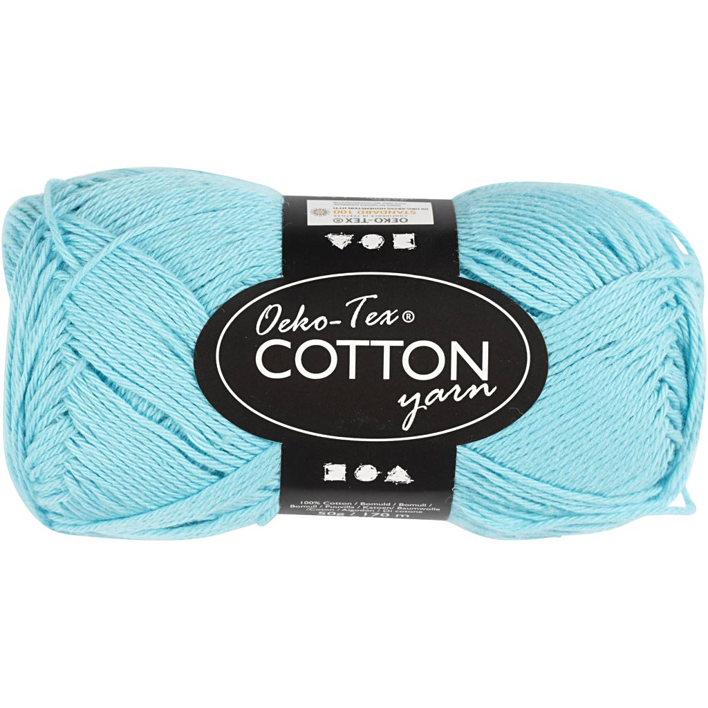 Katoengaren, Turquoise, 50gr, 170m