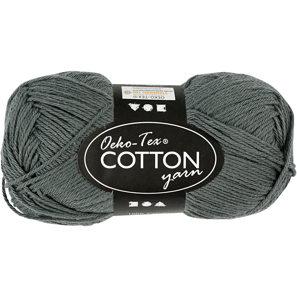 Katoengaren, Grijs, 50gr, 170m